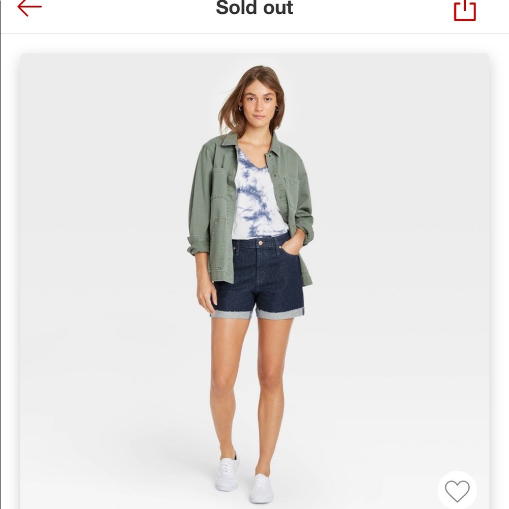 NWT Universal Thread Dark Wash Jean Short